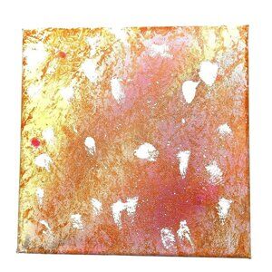 Original Acrylic Abstract Painting on Canvas 8" x 8"